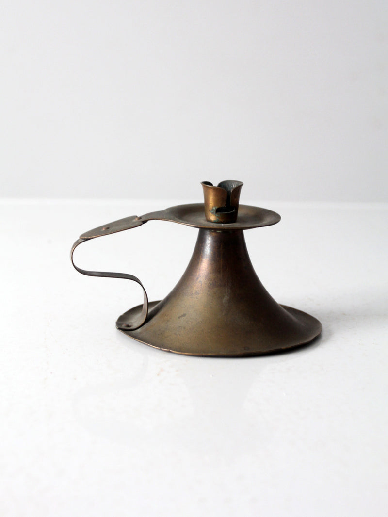 antique copper chamberstick