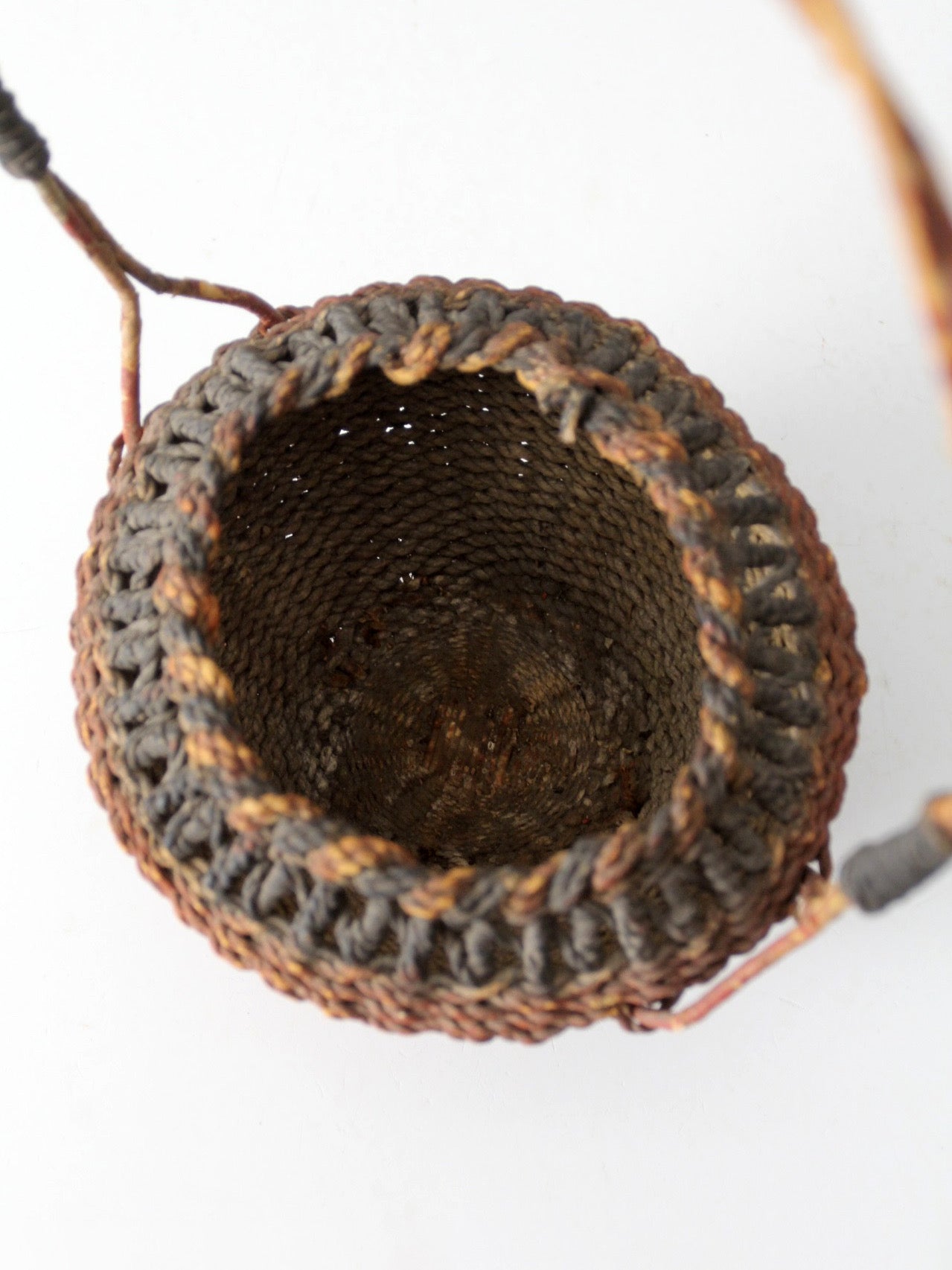antique Southeast Asian folk art basket
