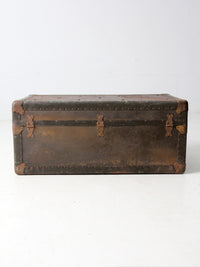antique industrial metal trunk locker