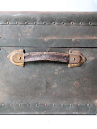 antique industrial metal trunk locker