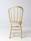 antique painted bow back spindle chair