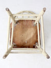 antique painted bow back spindle chair