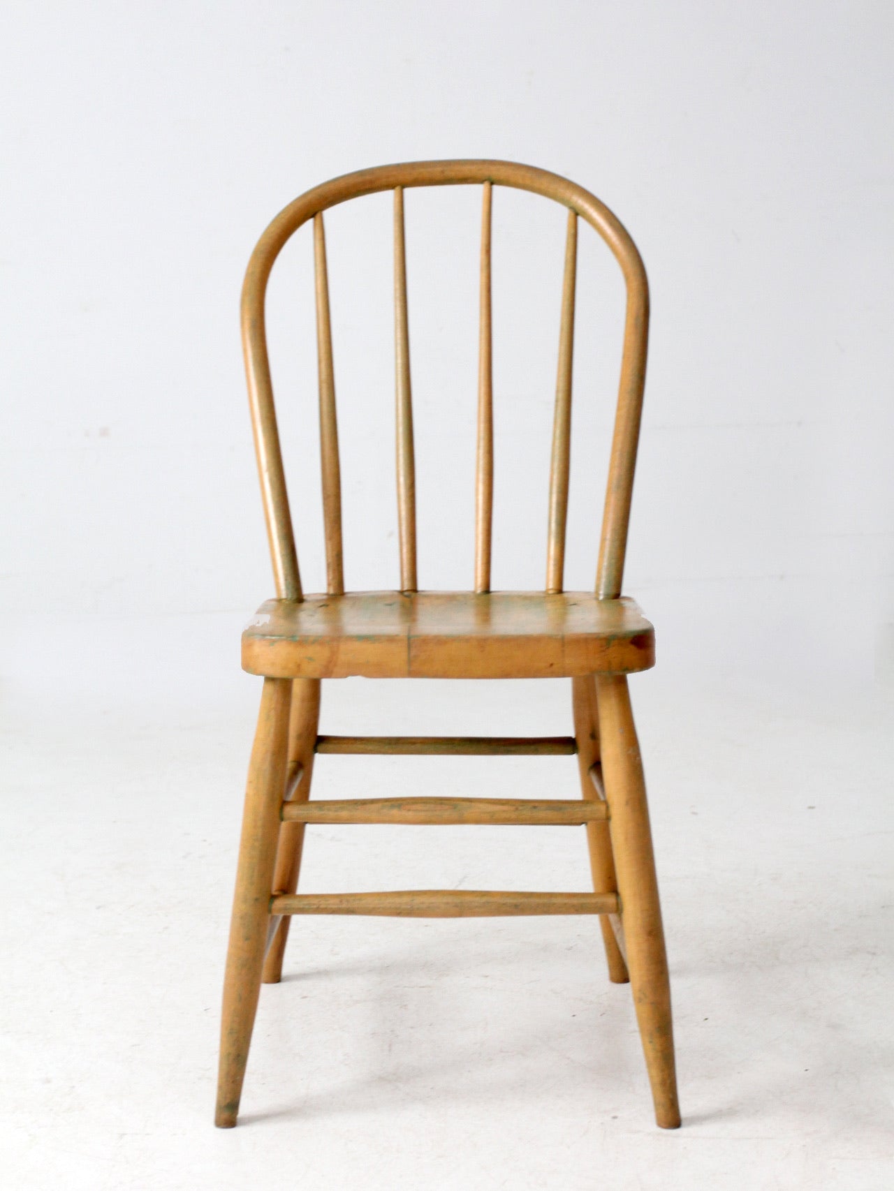 antique bow back farmhouse dining chair