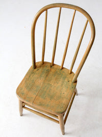 antique bow back farmhouse dining chair