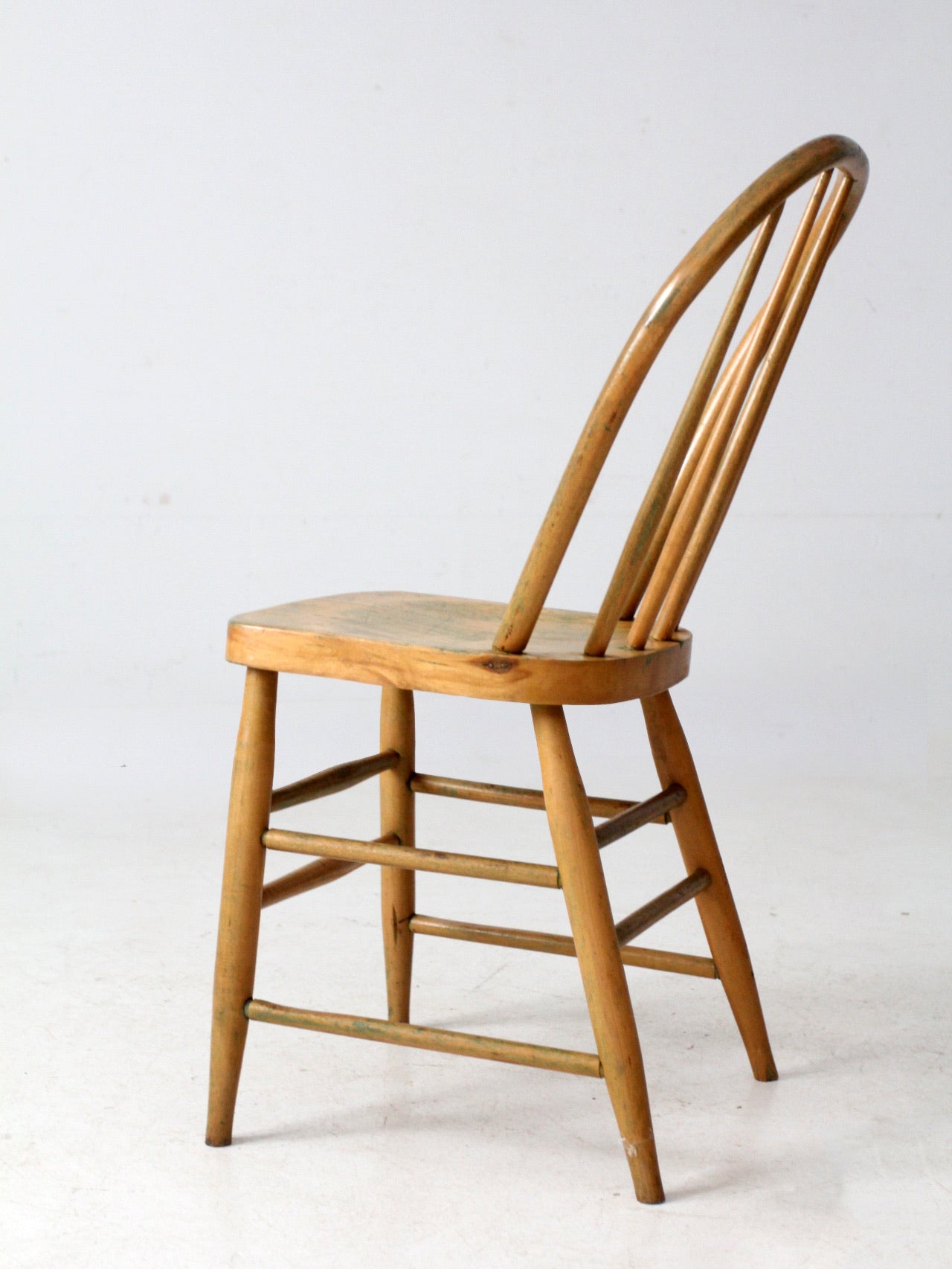 antique bow back farmhouse dining chair