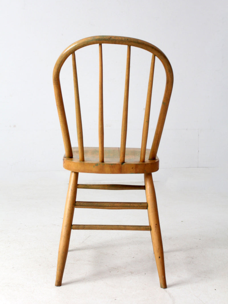antique bow back farmhouse dining chair