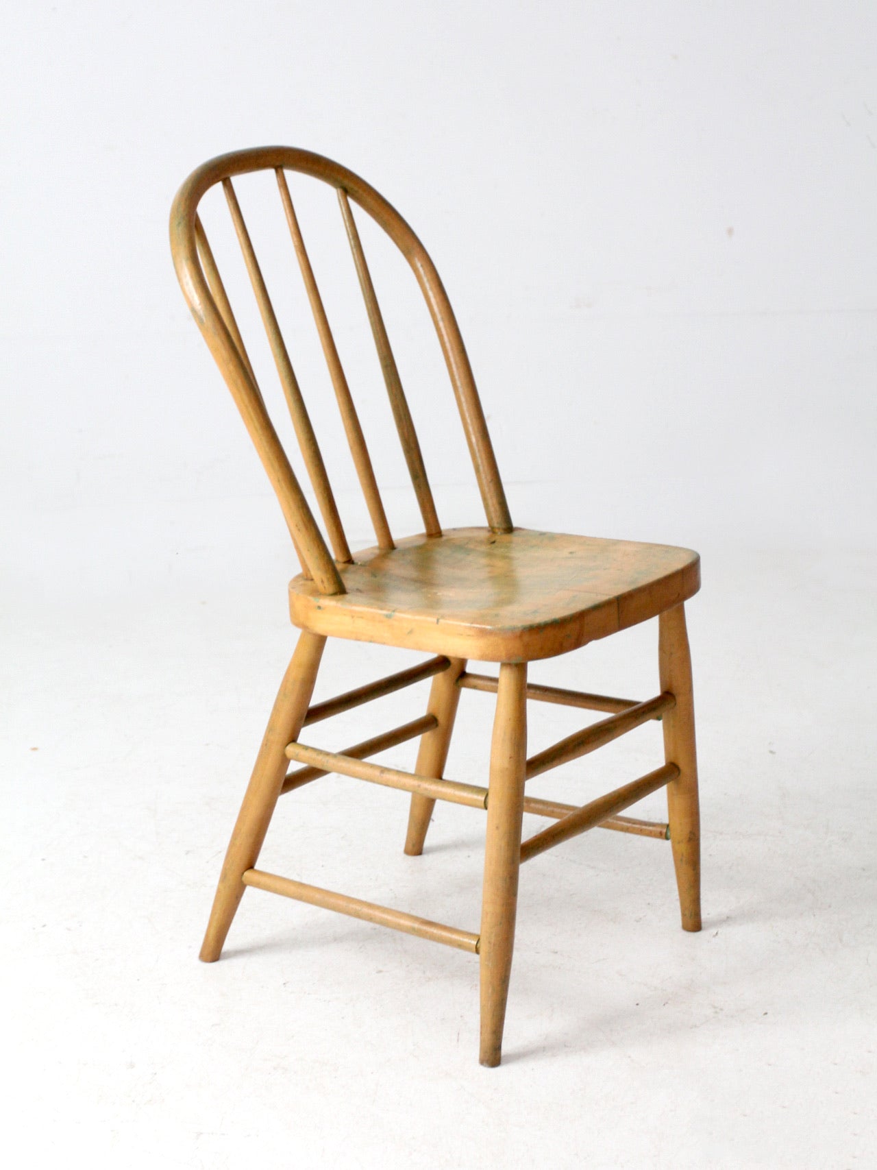 antique bow back farmhouse dining chair