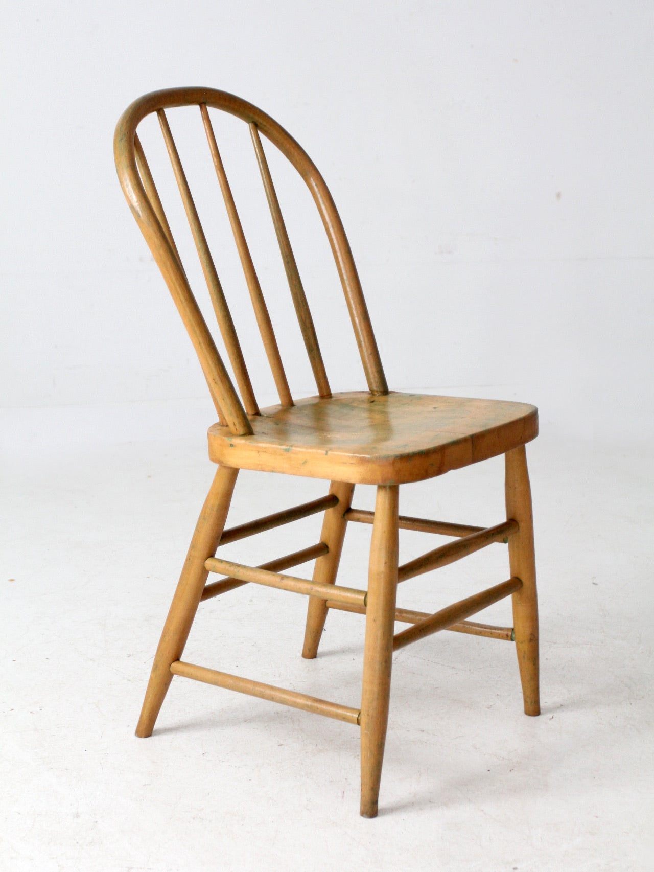 antique bow back farmhouse dining chair
