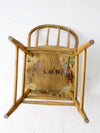 antique bow back farmhouse dining chair