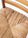 vintage pine chair with rush seat
