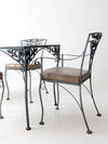 vintage American garden wrought iron patio set