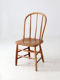 antique bow back farmhouse dining chair