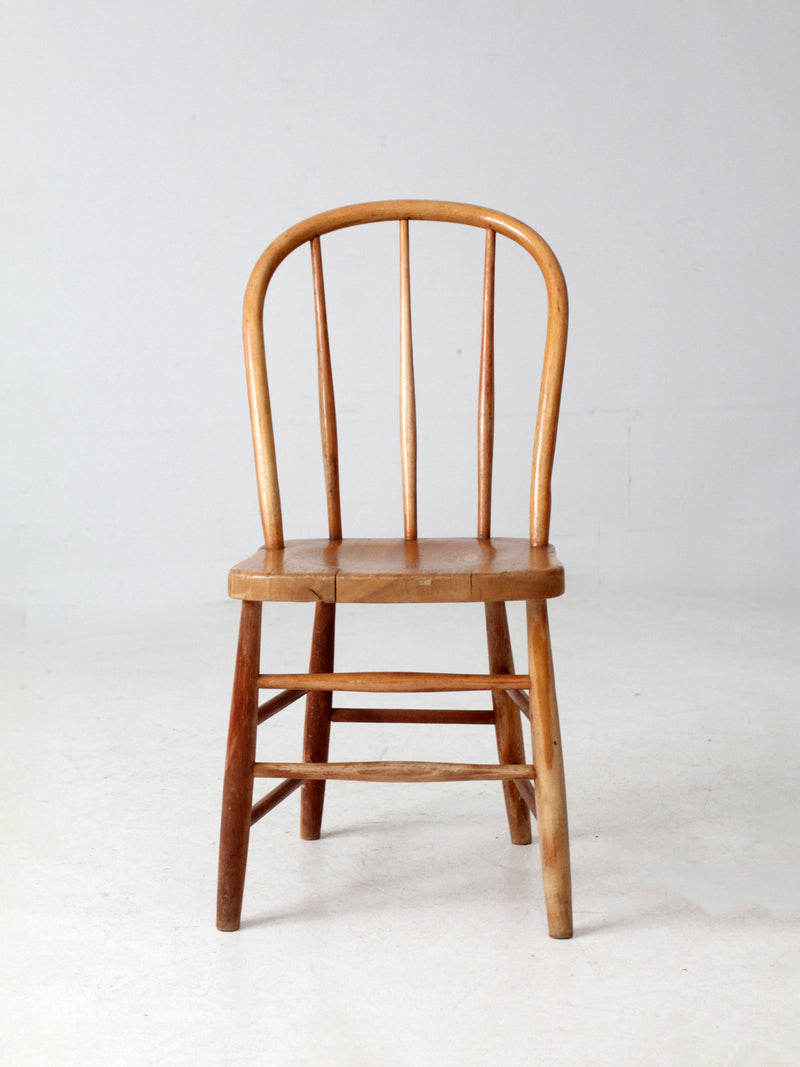 antique bow back farmhouse dining chair