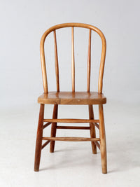 antique bow back farmhouse dining chair