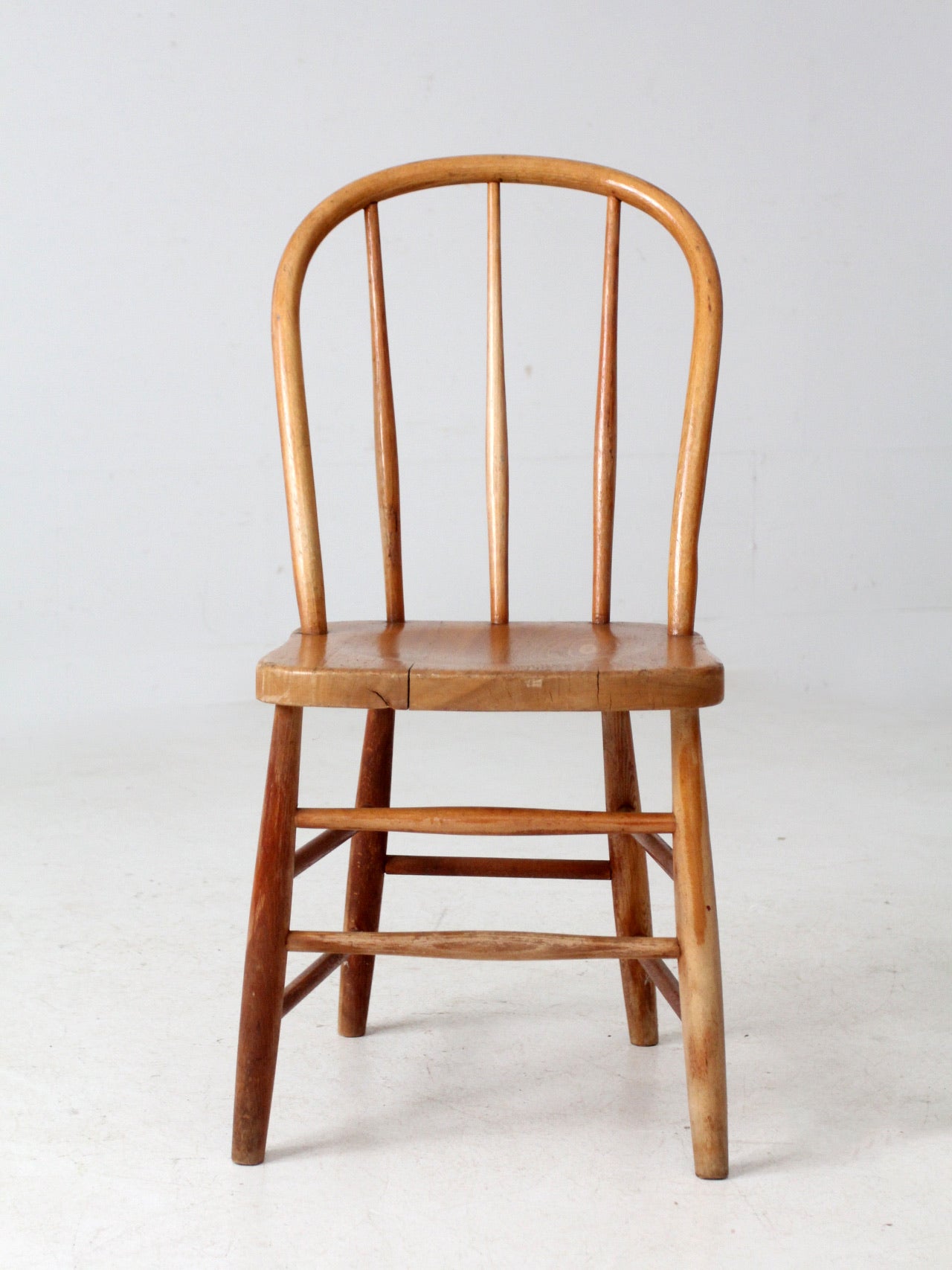 antique bow back farmhouse dining chair