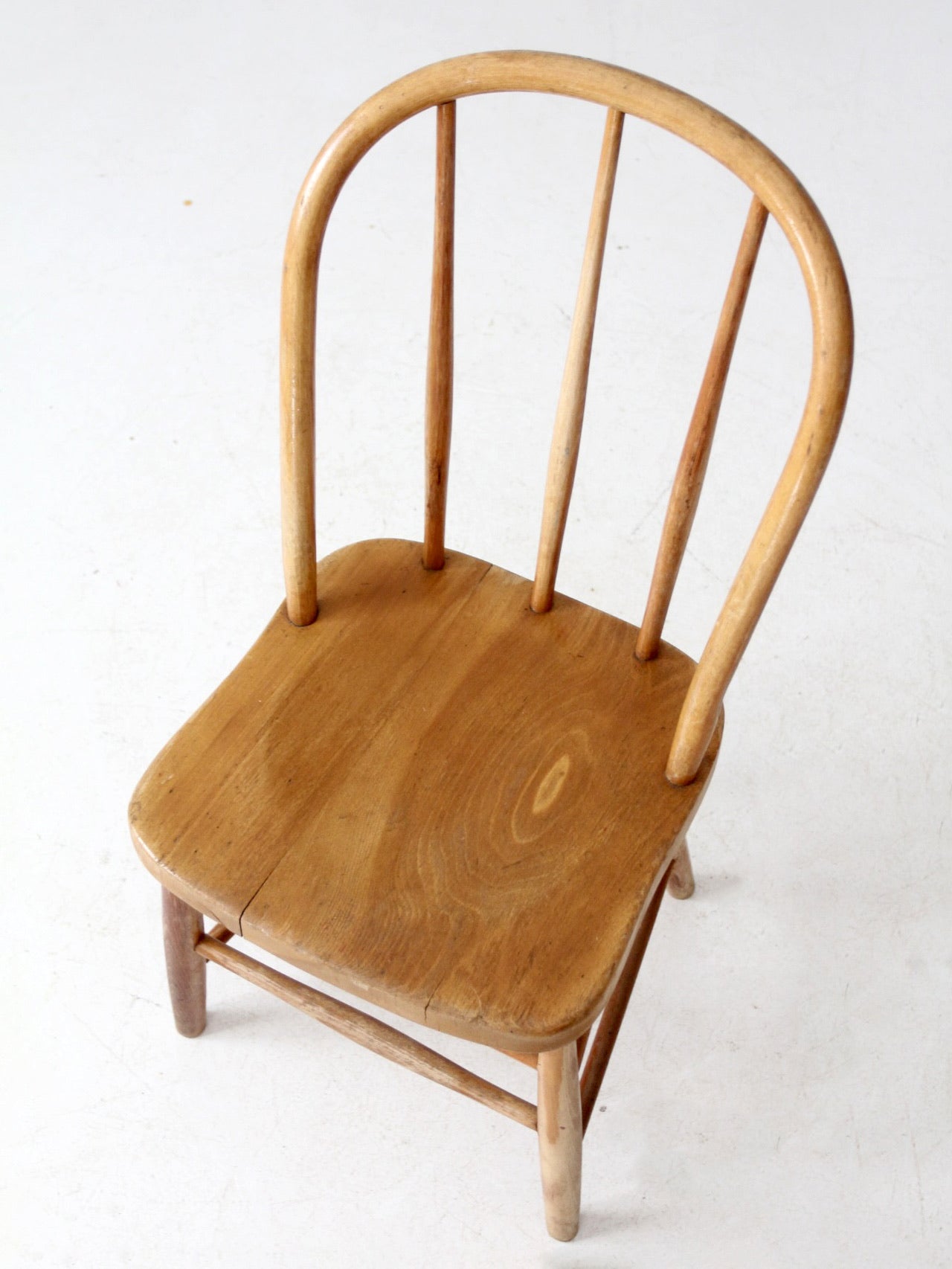 antique bow back farmhouse dining chair