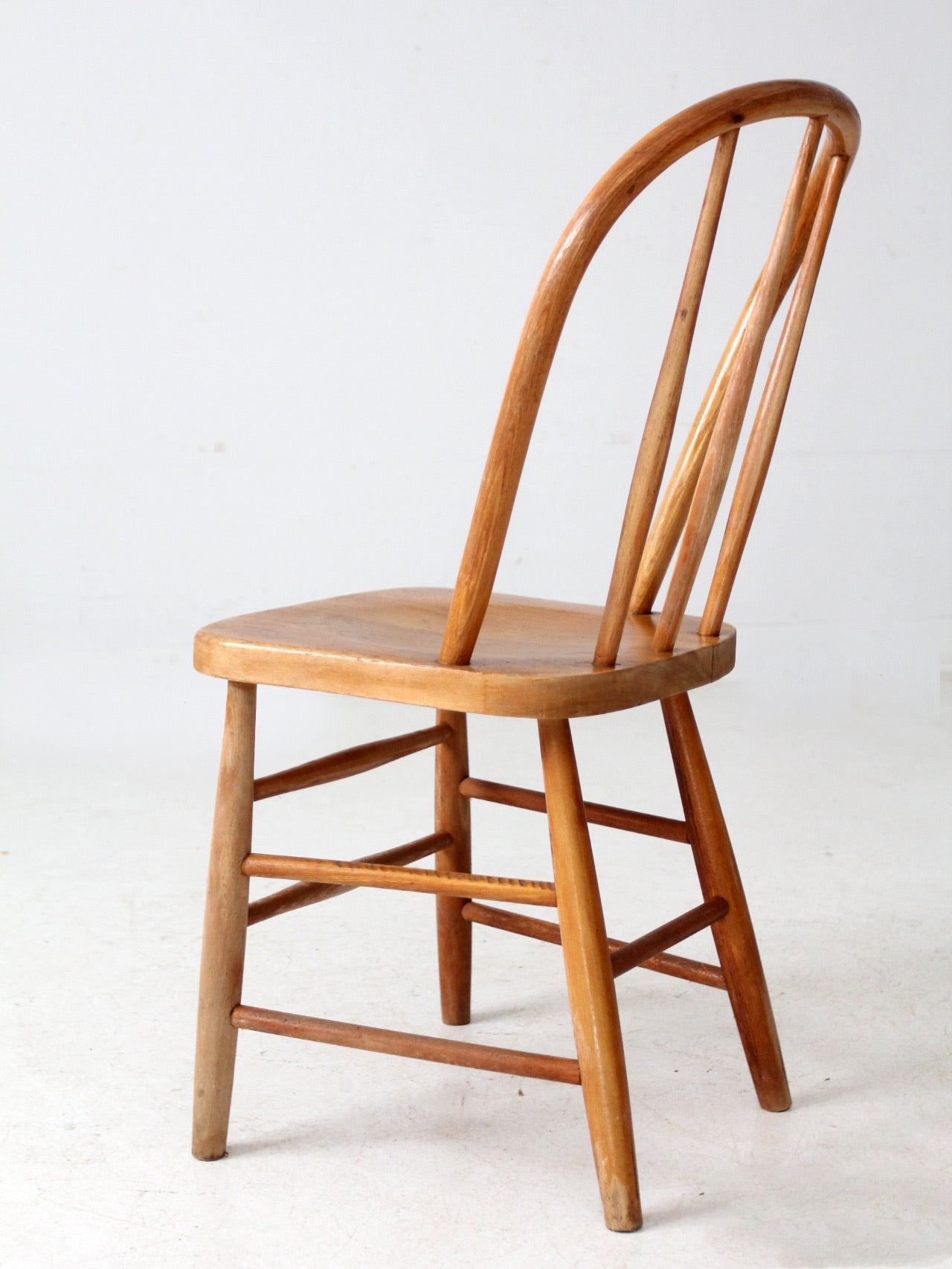 antique bow back farmhouse dining chair
