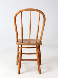 antique bow back farmhouse dining chair