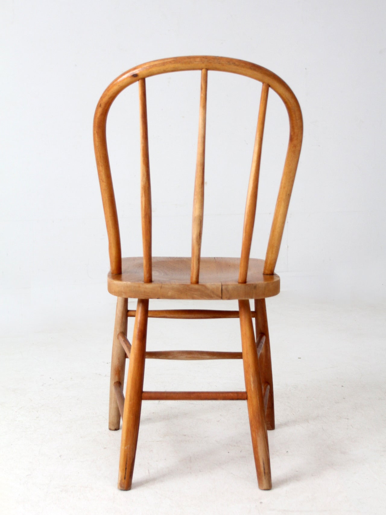 antique bow back farmhouse dining chair