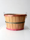 vintage wooden orchard basket