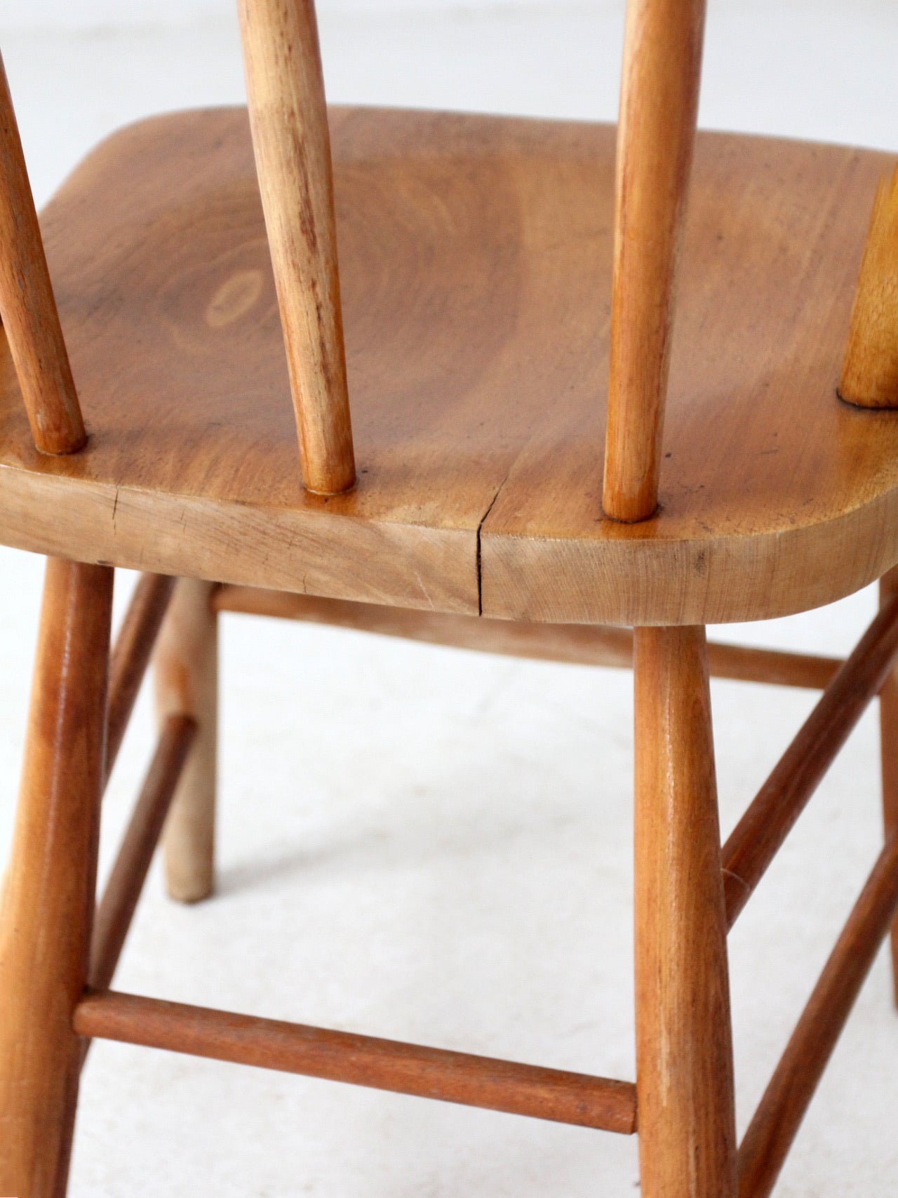 antique bow back farmhouse dining chair