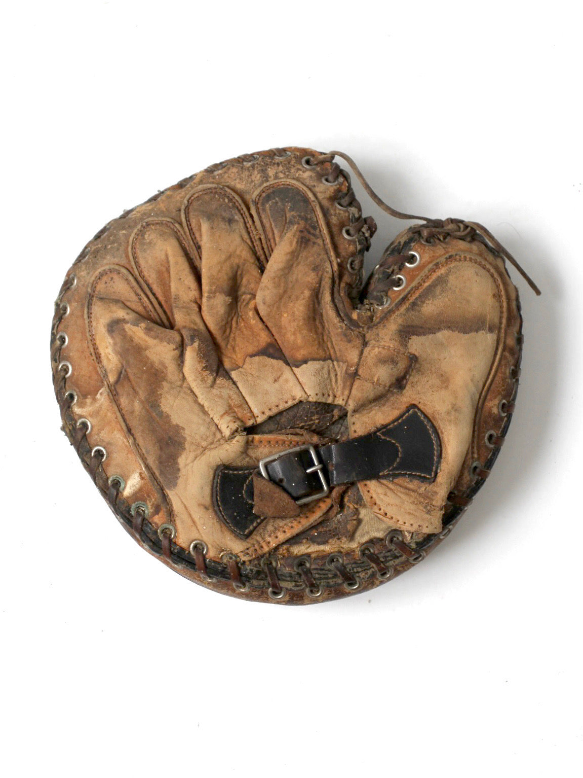 vintage baseball catcher's equipment collection c. 1930s-1950s