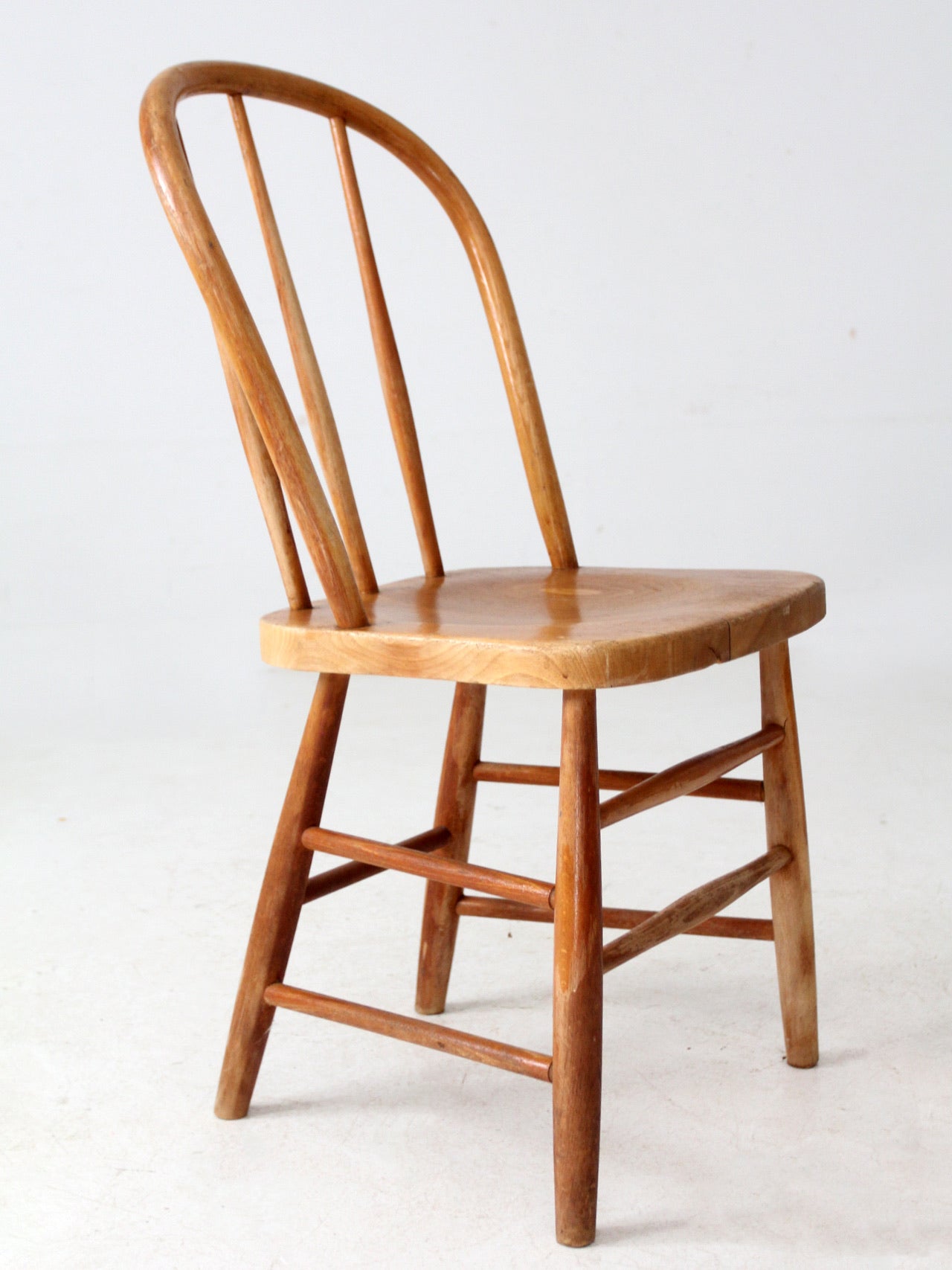 antique bow back farmhouse dining chair