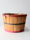 vintage wooden orchard basket