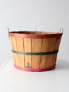 vintage wooden orchard basket
