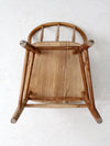 antique bow back farmhouse dining chair