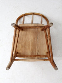 antique bow back farmhouse dining chair