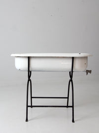 vintage 1930s Hungarian tub on stand