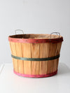 vintage wooden orchard basket