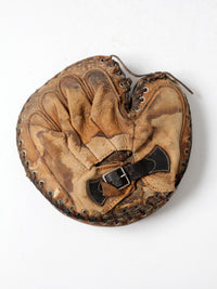 vintage baseball catcher's equipment collection c. 1930s-1950s