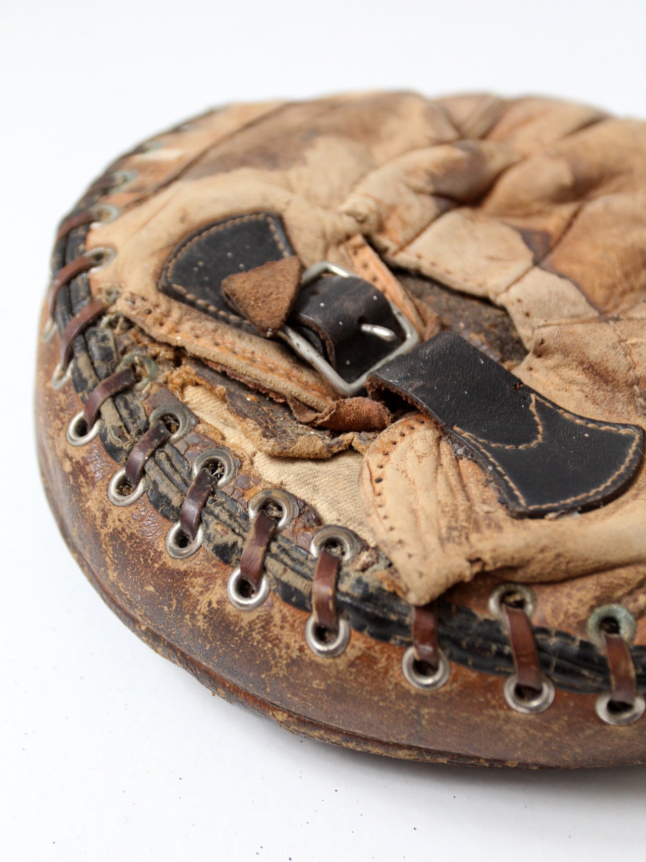 vintage baseball catcher's equipment collection c. 1930s-1950s