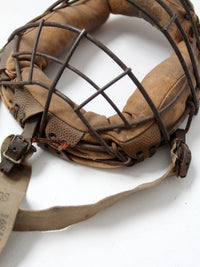vintage baseball catcher's equipment collection c. 1930s-1950s
