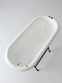 vintage 1930s Hungarian tub on stand