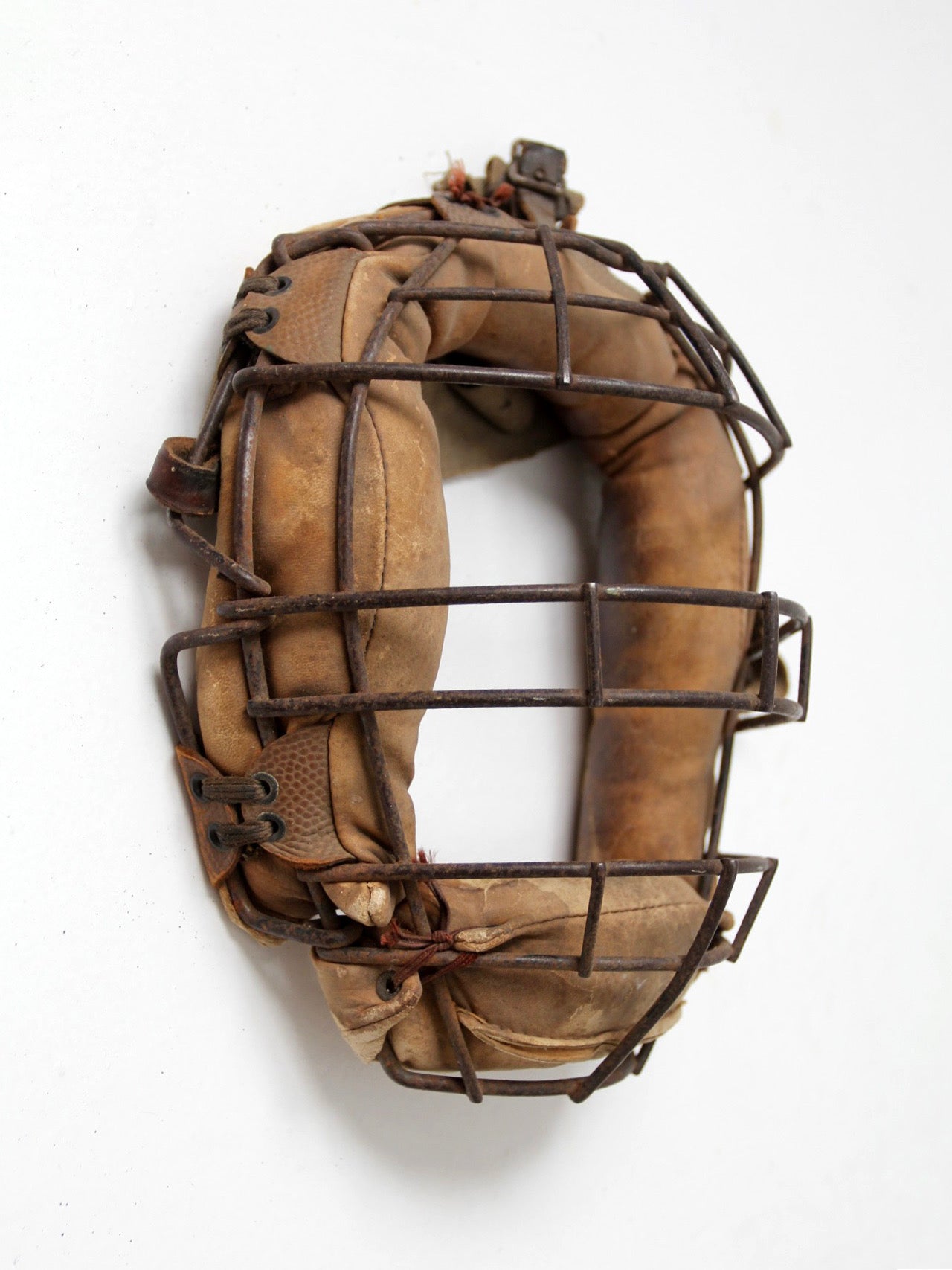 vintage baseball catcher's equipment collection c. 1930s-1950s
