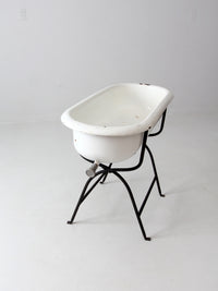 vintage 1930s Hungarian tub on stand