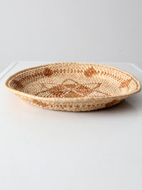 vintage woven basket tray