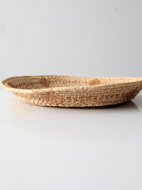 vintage woven basket tray