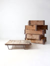 vintage industrial wood crating