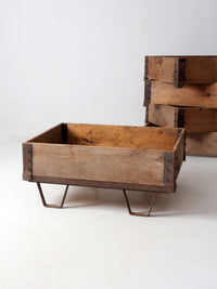 vintage industrial wood crating