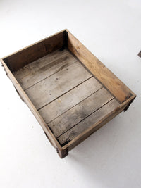 vintage industrial wood crating
