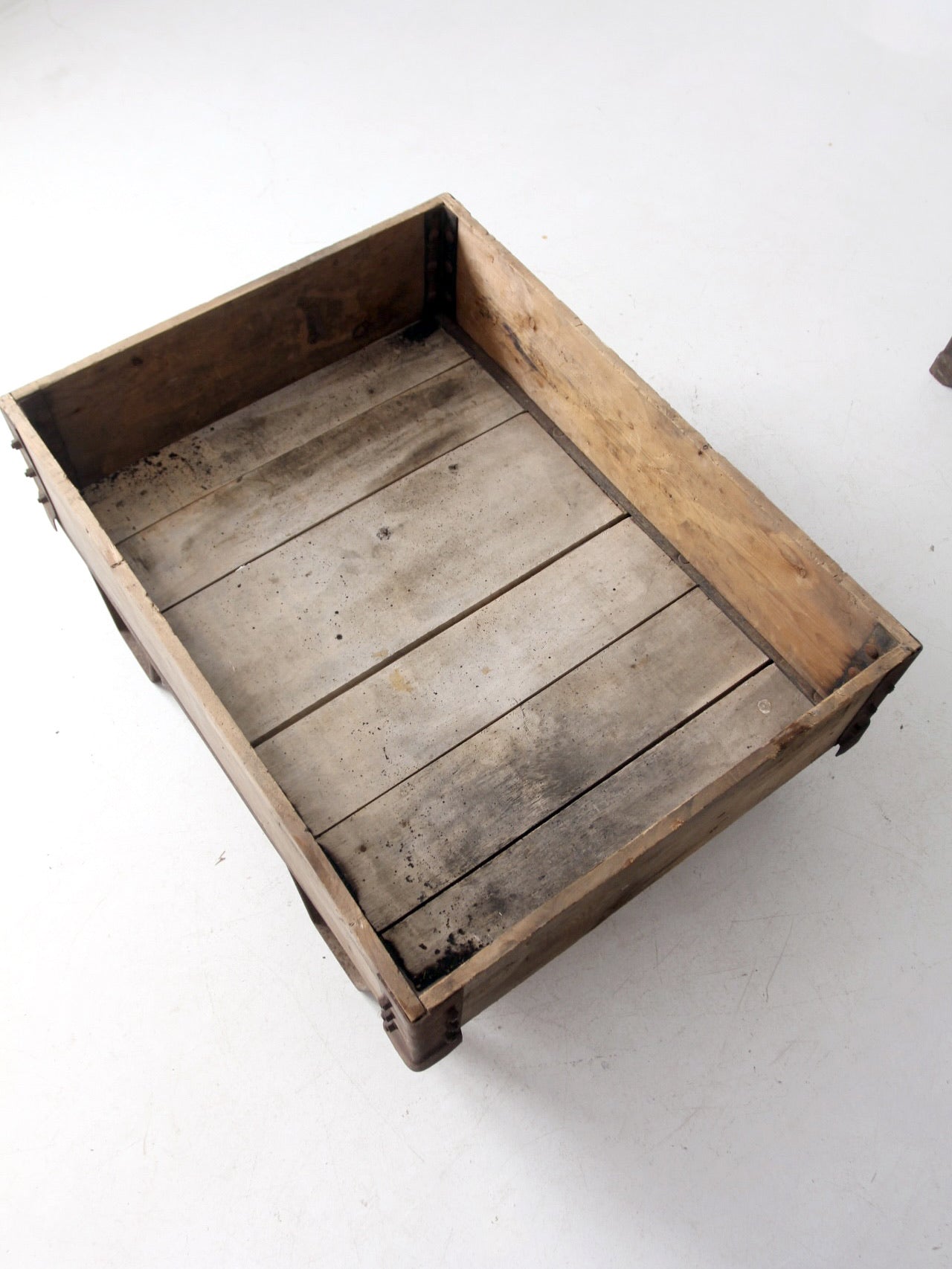 vintage industrial wood crating
