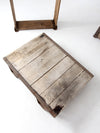 vintage industrial wood crating
