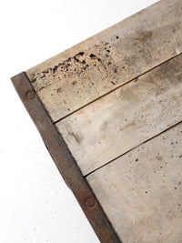 vintage industrial wood crating