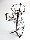 vintage wrought iron spiral plant stand