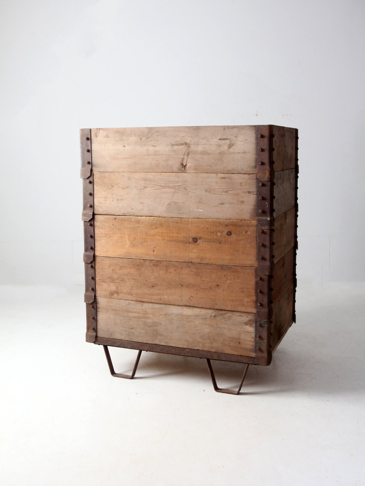 vintage industrial wood crating