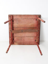 antique American clipper folding table
